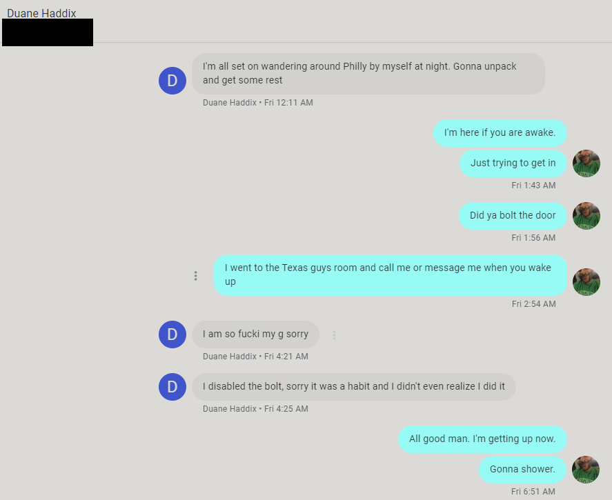 Messaging with Duane