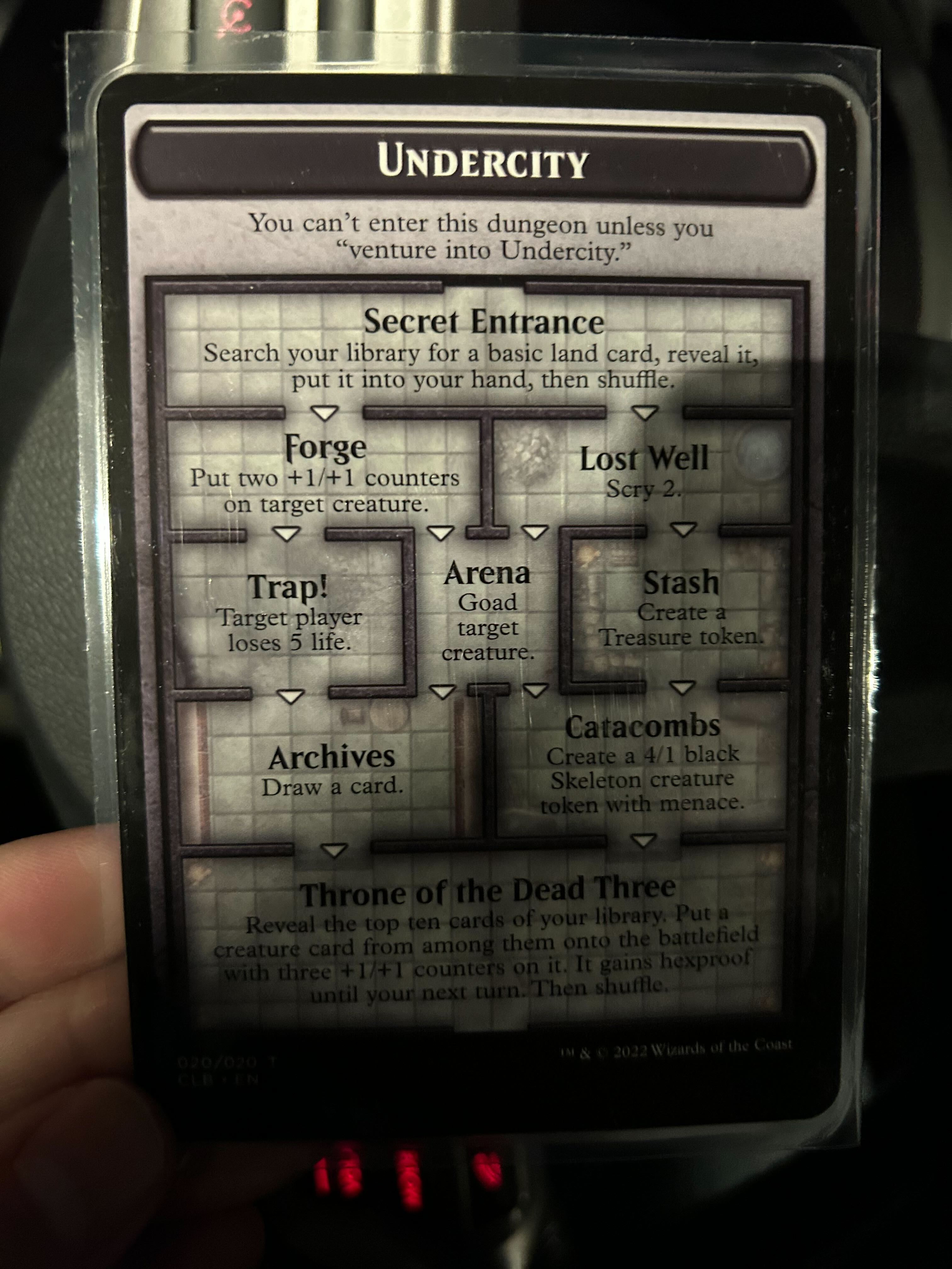 Rob Prepared with the Big Card