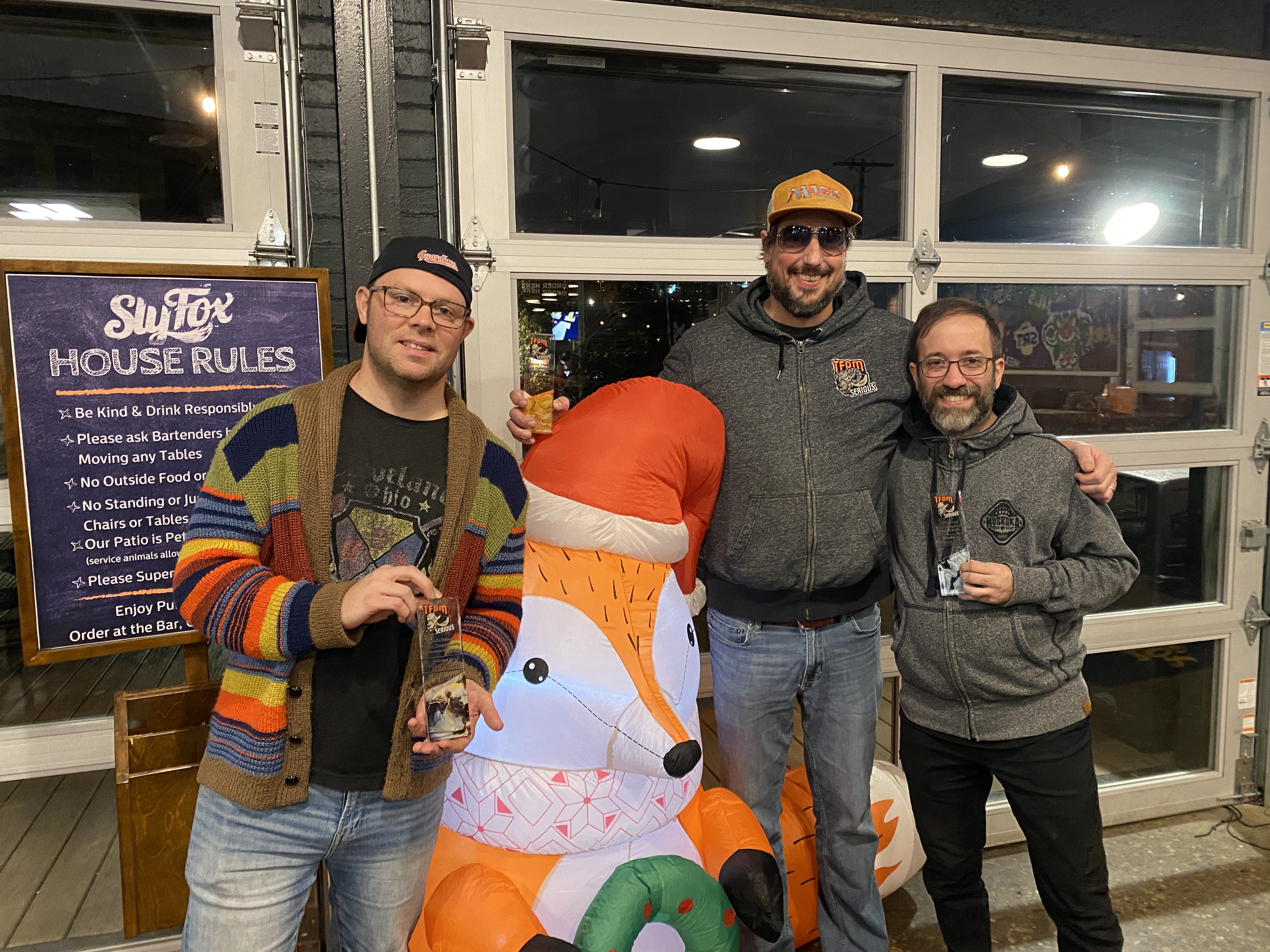 Top 3 - L to R: Max, 3rd; Angelo, 1st; Twan, 2nd