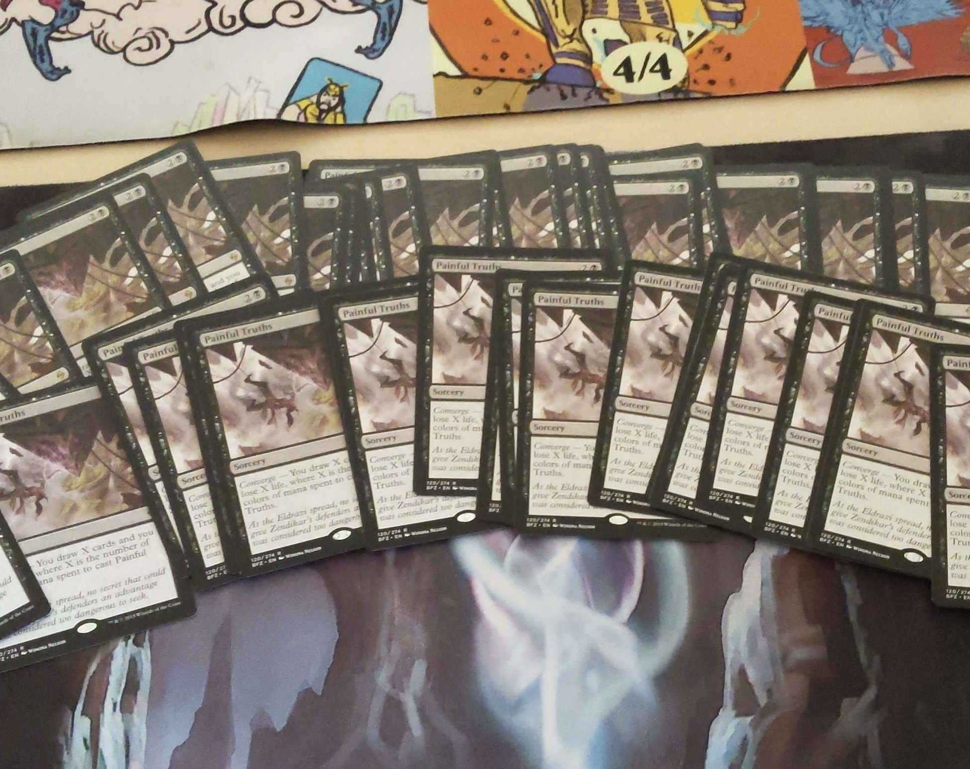 A Bunch of Painful Truth cards